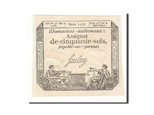 Billet, France, 50 Sols, 1793, 1793-05-23, Saussay, NEUF, KM:A70b, Lafaurie:167b