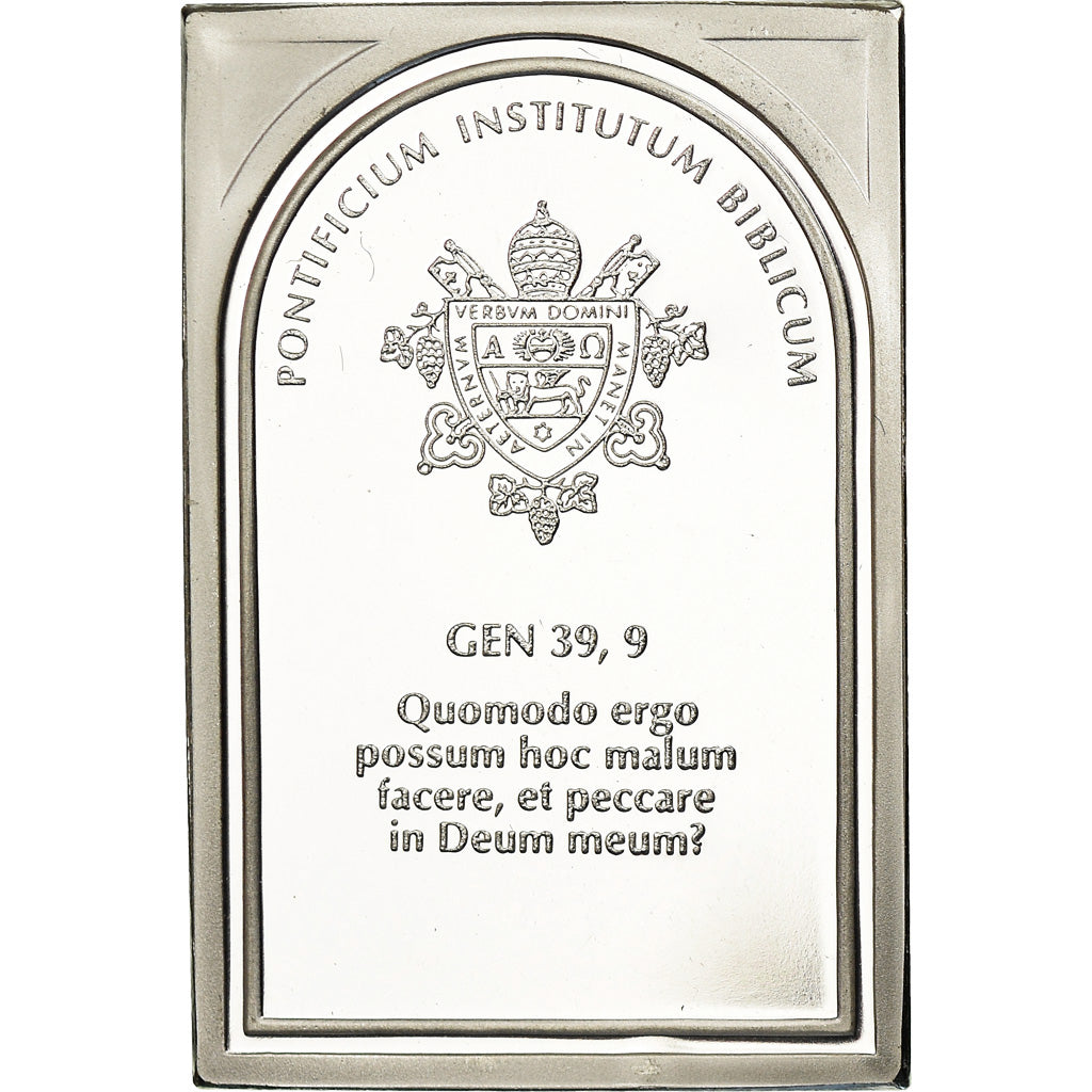 Vaticano, medaglia, Institut Biblique Pontifical, Genèse 39,9, Religions &