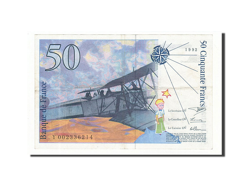 France, 50 Francs, 1992, KM:157a, 1992, EF(40-45), Fayette:72.1b