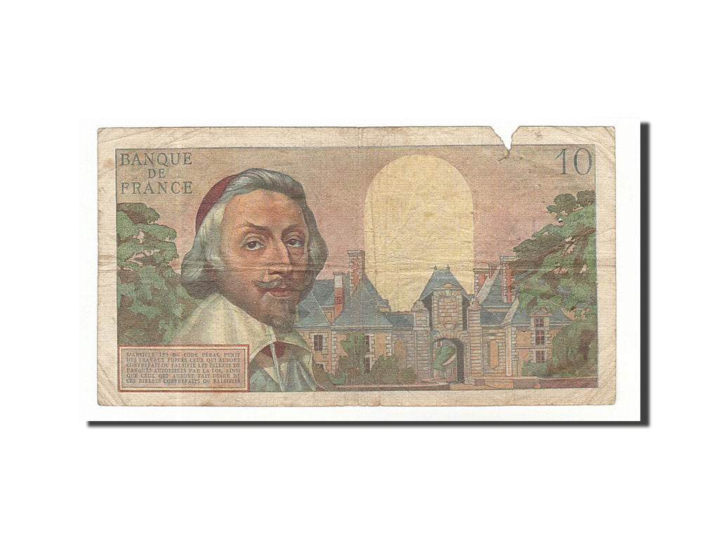 France, 10 Nouveaux Francs, 1960, KM:142a, 1960-06-02, VG(8-10), Fayette:57.8