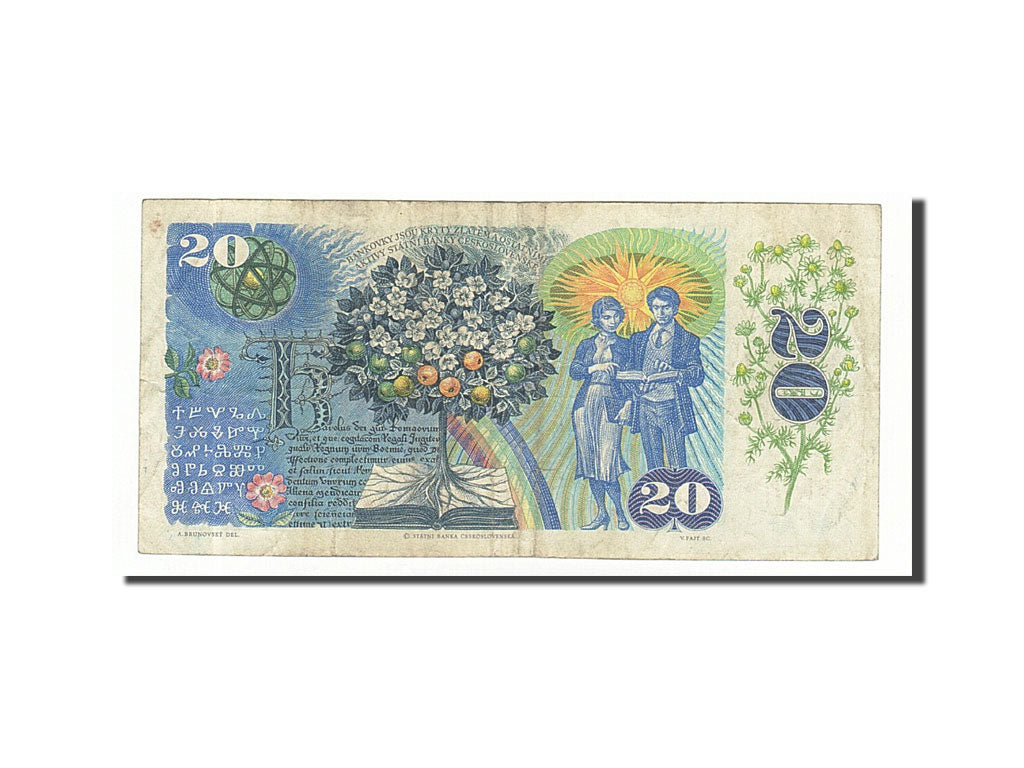 Banknote, Czechoslovakia, 20 Korun, 1988, 1988, KM:95, VF(30-35)