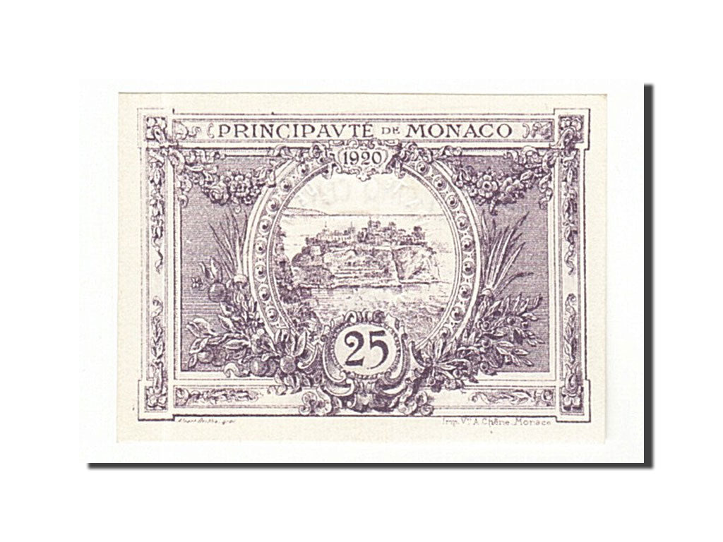 Banconote, Monaco, 25 Centimes, 1920, KM:2c, 1920-03-20, FDS