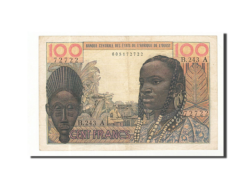 West African States, 100 Francs, Undated (1959-65), KM:101Af, EF(40-45)