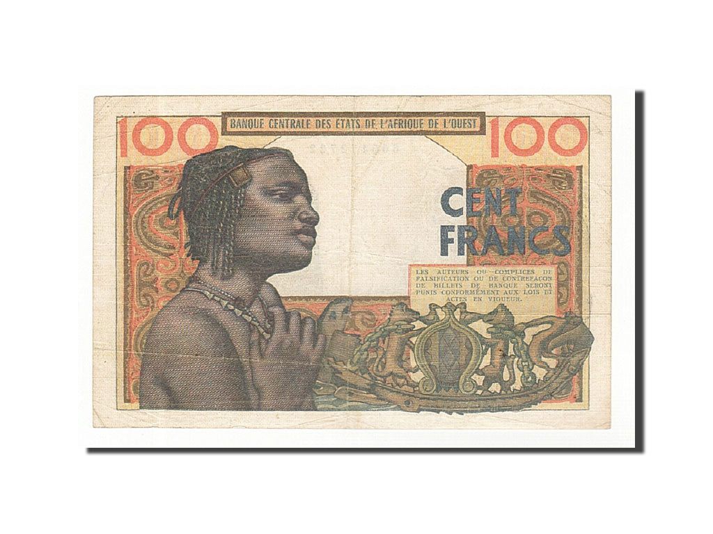 West African States, 100 Francs, Undated (1959-65), KM:101Af, EF(40-45)