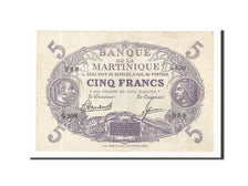 Banknote, Martinique, 5 Francs, 1934-45, Undated, KM:6, AU(50-53)