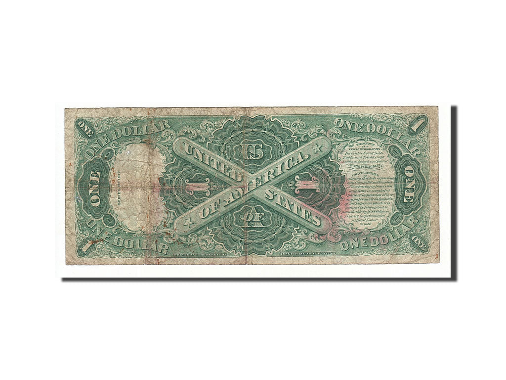 Banknote, United States, One Dollar, 1917, Undated, KM:23, VF(20-25)