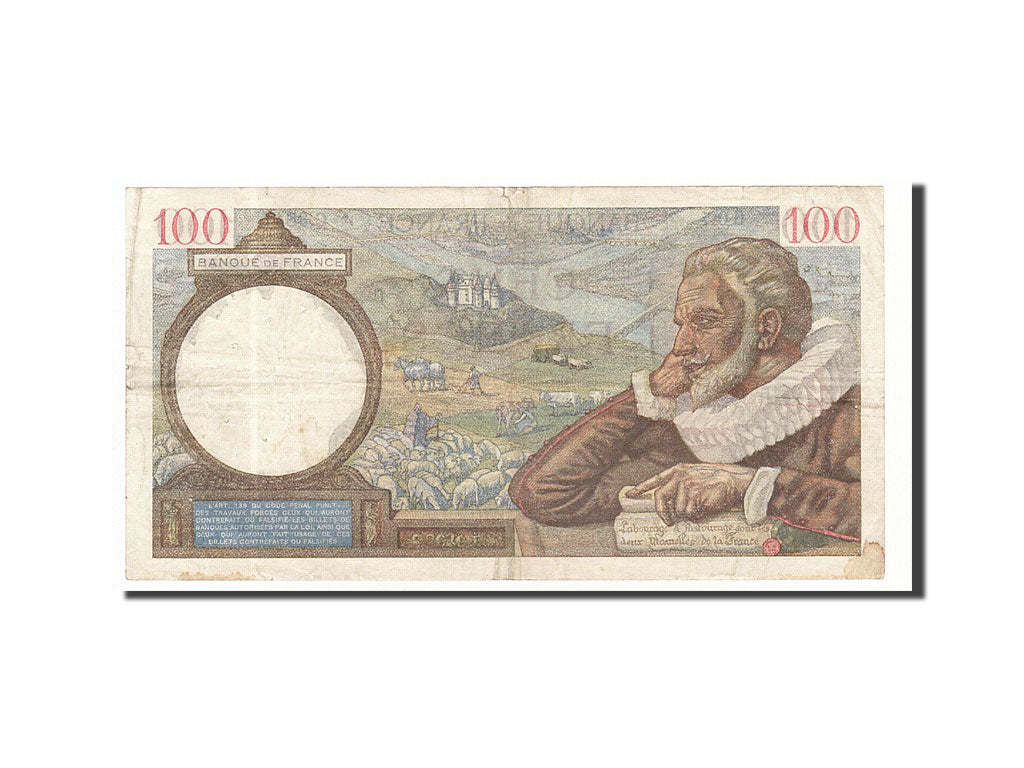 France, 100 Francs, 1939, KM:94, 1939-10-26, VF(30-35), Fayette:26.12