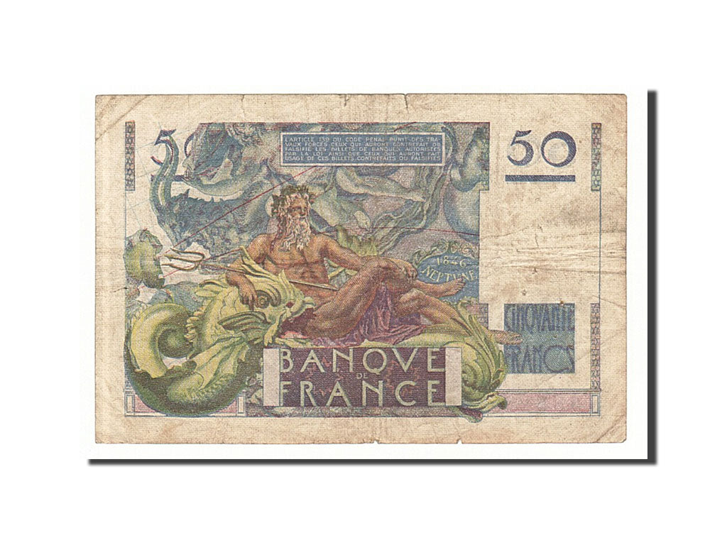 France, 50 Francs, 1947, KM:127b, 1947-03-20, F(12-15), Fayette:20.7