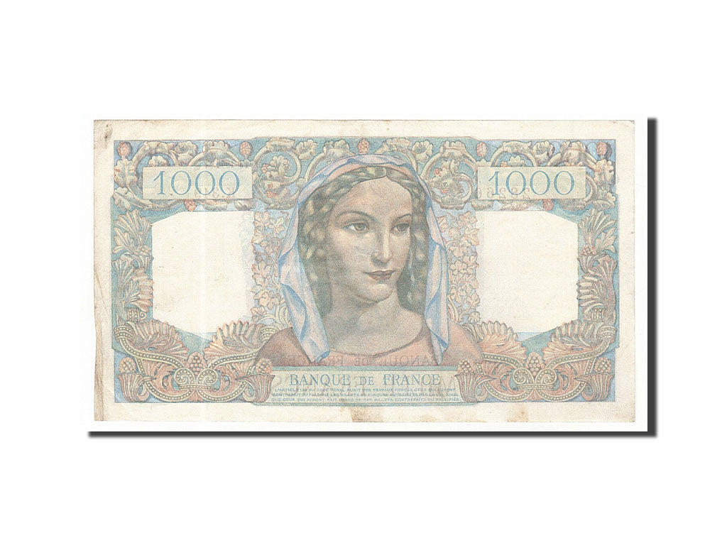Billete, Francia, 1000 Francs, 1946, 1946-10-03, MBC, Fayette:41.17, KM:130a