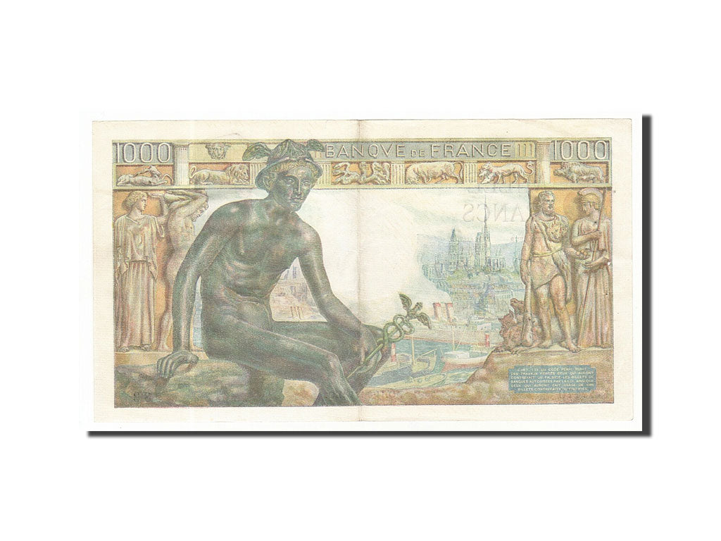 Banconote, Francia, 1000 Francs, 1942, 1942-06-11, SPL-, Fayette:40.2, KM:102