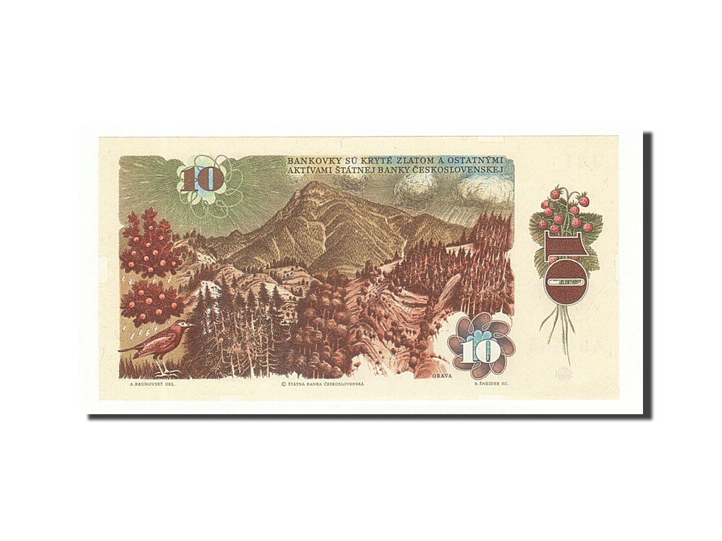 Banknote, Czechoslovakia, 10 Korun, 1986, 1986, KM:94, UNC(65-70)