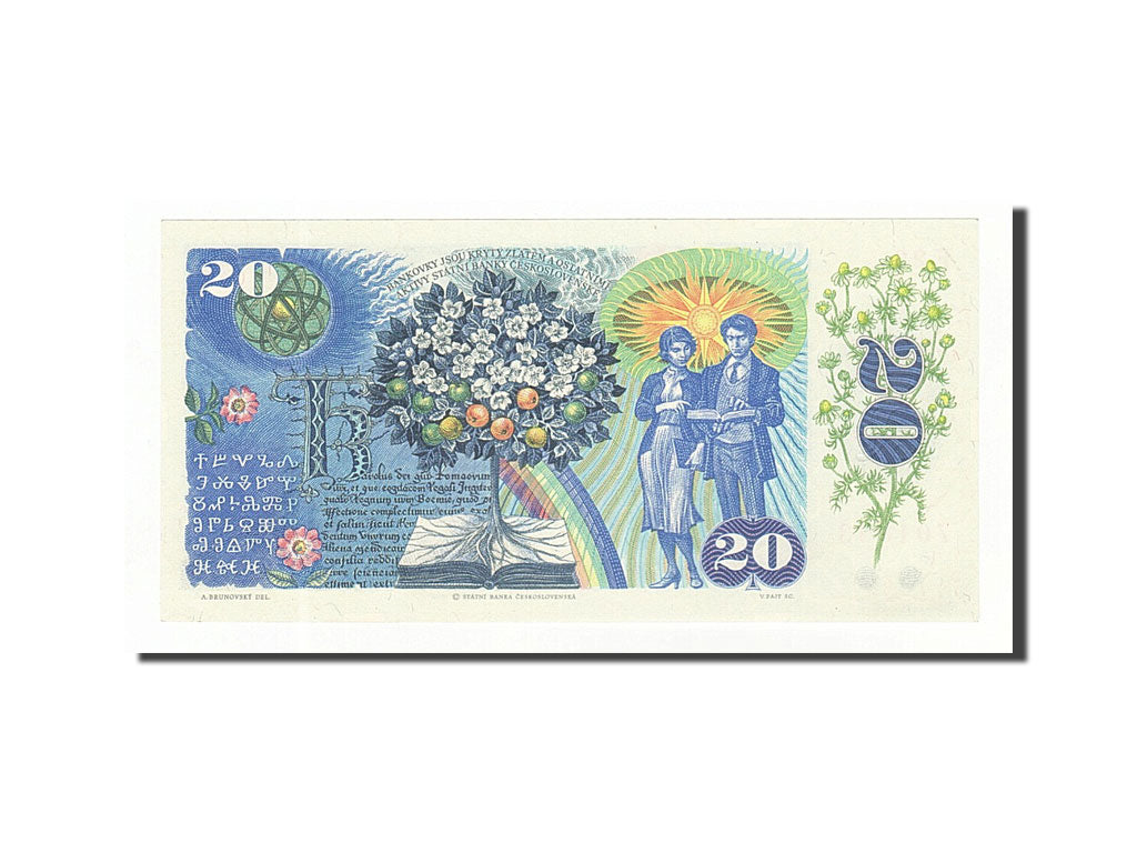 Slovakia, 20 Korun, 1993, Old date (1988), KM:15, UNC(65-70)