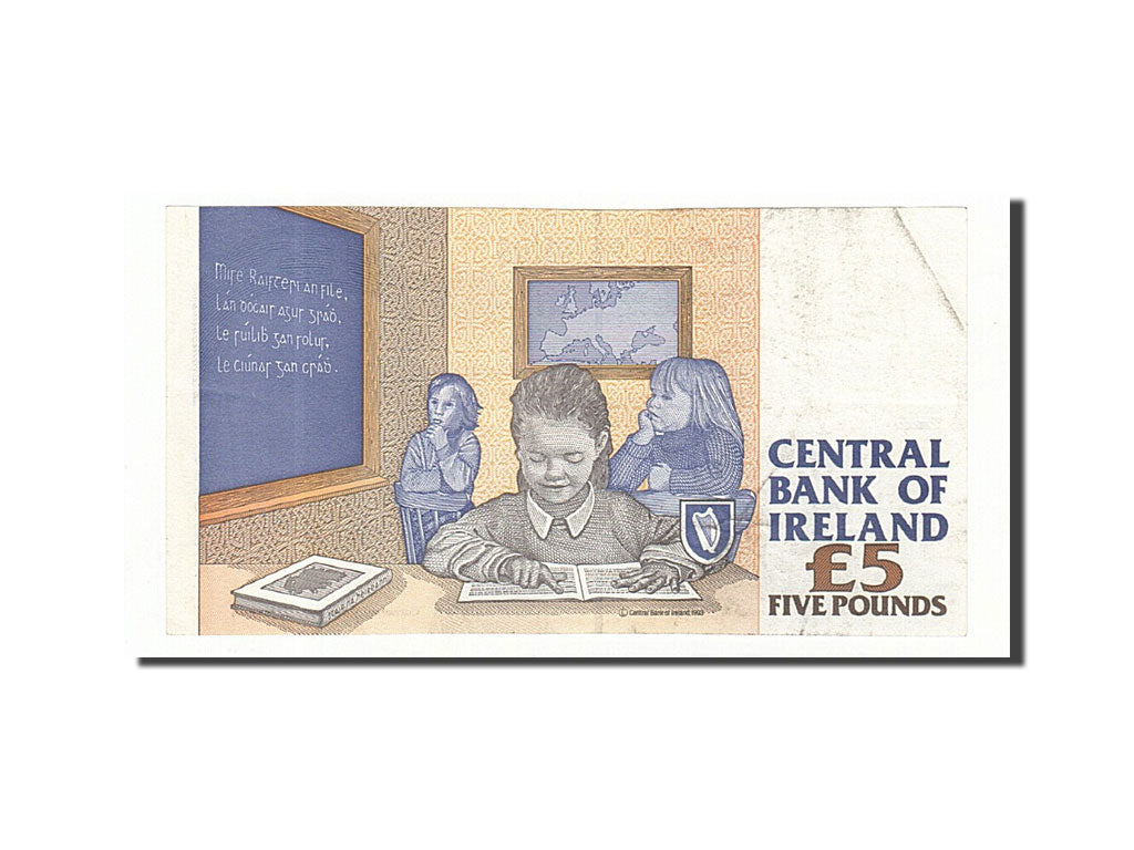 Ireland - Republic, 5 Pounds, 1994, KM:75a, 1994-03-15, TTB+