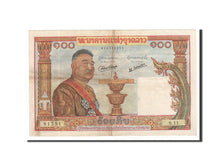 Banknote, Lao, 100 Kip, 1957, Undated, KM:6a, EF(40-45)
