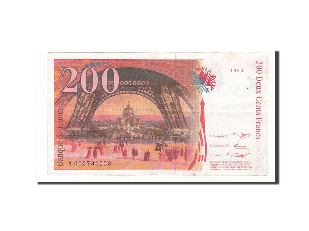 France, 200 Francs, 1995, 1995, KM:159a, TTB, Fayette:75.1