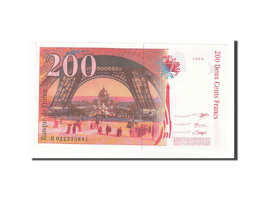 France, 200 Francs, 1996, KM:159a, 1996, UNC(60-62), Fayette:75.2