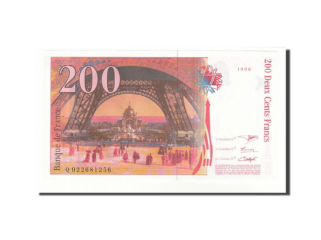 France, 200 Francs, 1996, KM:159a, 1996, UNC(63), Fayette:75.2