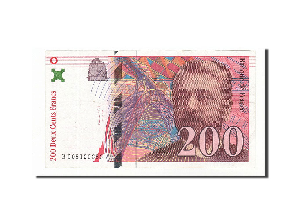 France, 200 Francs, 1996, KM:159b, 1996, EF(40-45), Fayette:75.3b)