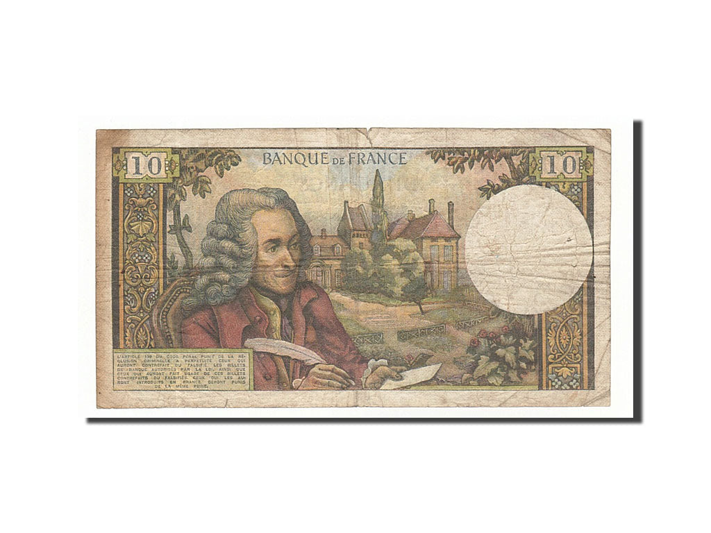 Geldschein, Frankreich, 10 Francs, 1972, 1972-02-03, S, Fayette:62.54, KM:147d