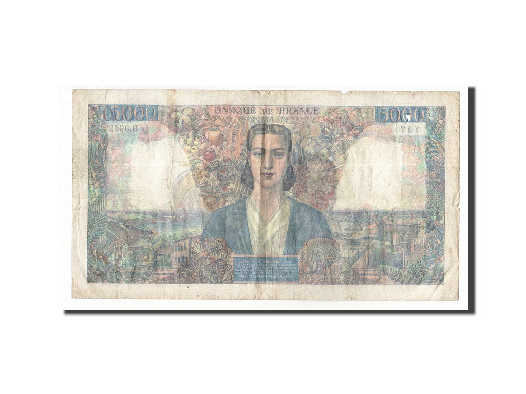 Frankreich, 5000 Francs, 1947, KM:103c, 1947-01-09, VF(20-25), Fayette:47.58