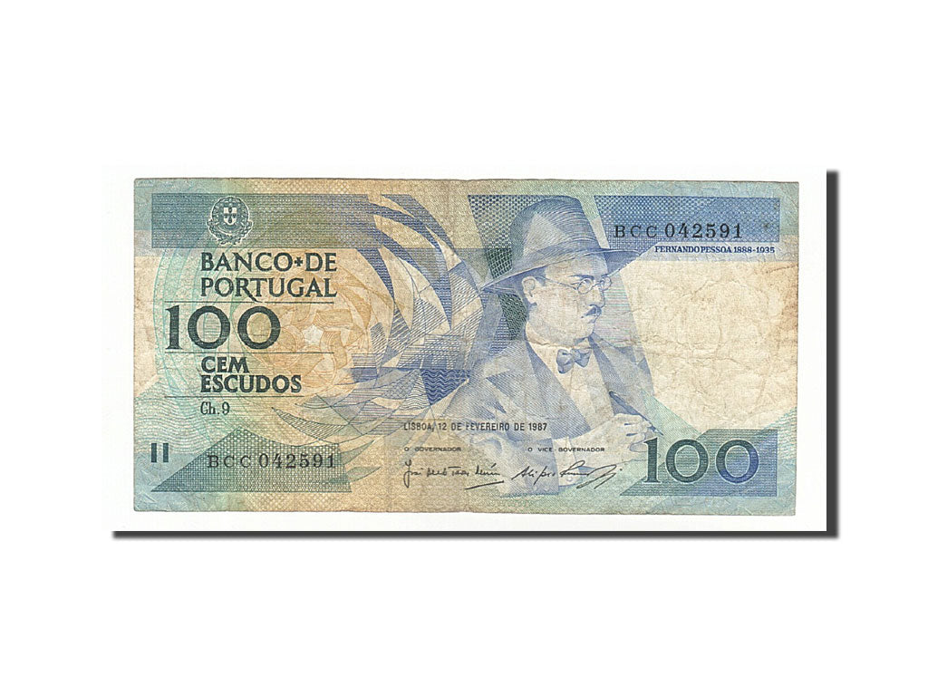 Portugal, 100 Escudos, 1987, 1987-02-12, KM:179b, VF(20-25)