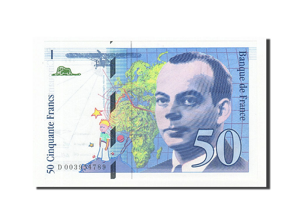 France, 50 Francs, 1992, KM:157a, 1992, UNC(60-62), Fayette:72.1b)