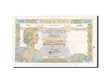 France, 500 Francs, 1940, KM:95a, 1940-05-16, VF(20-25), Fayette:32.2