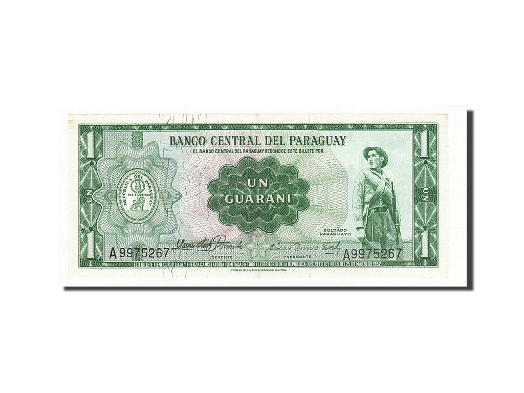 Paraguay, 1 Guarani, 1952, Undated, KM:185c, UNC(60-62)