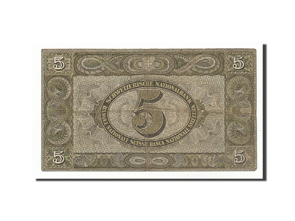 Banknote, Switzerland, 5 Franken, 1951, 1951-02-22, KM:11o, VF(30-35)