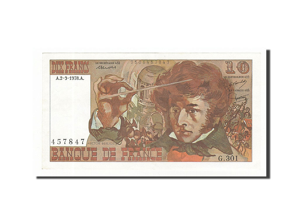 France, 10 Francs, 1978, KM:150c, 1978-03-02, UNC(60-62), Fayette:63.23
