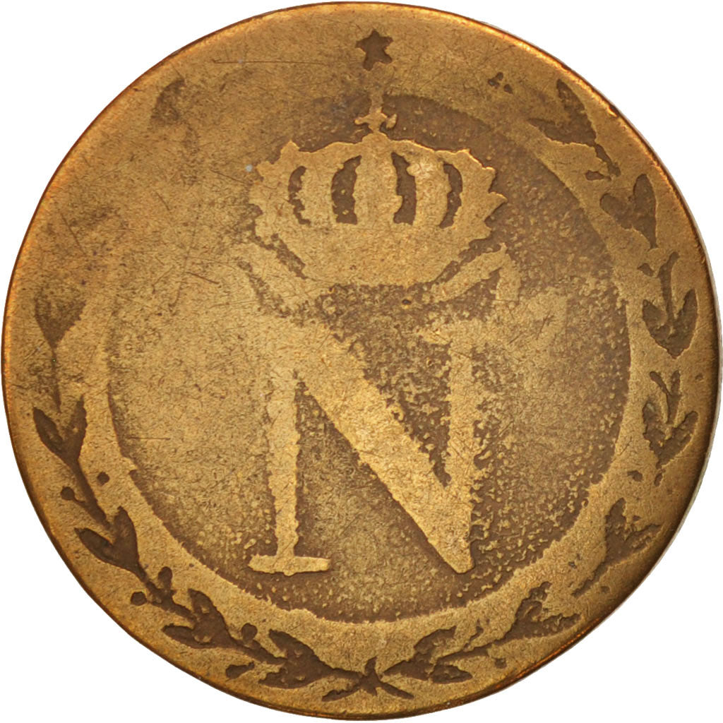 France, Napoléon I, 10 Centimes, 1808, Strasbourg, F(12-15), Billon, Forgery