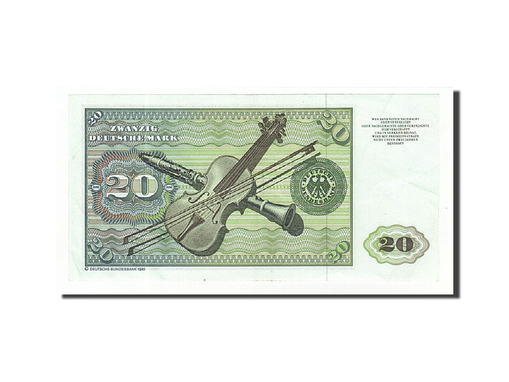 Banknote, GERMANY - FEDERAL REPUBLIC, 20 Deutsche Mark, 1980, 1980-01-02
