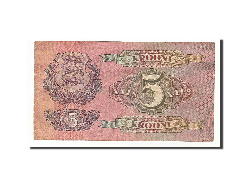 Banknote, Estonia, 5 Krooni, 1929, 1929, KM:62a, VF(20-25)