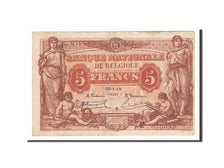 Banknote, Belgium, 5 Francs, 1919, 1919-01-25, KM:74b, EF(40-45)
