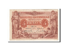 Billet, Belgique, 5 Francs, 1919, 1919-01-25, KM:74b, TTB
