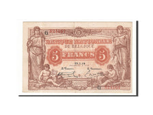 Billet, Belgique, 5 Francs, 1919, 1919-01-25, KM:74b, SUP