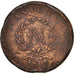 FRENCH STATES, ANTWERP, 10 Centimes, 1814, Anvers, VG(8-10), Bronze, KM:5.2