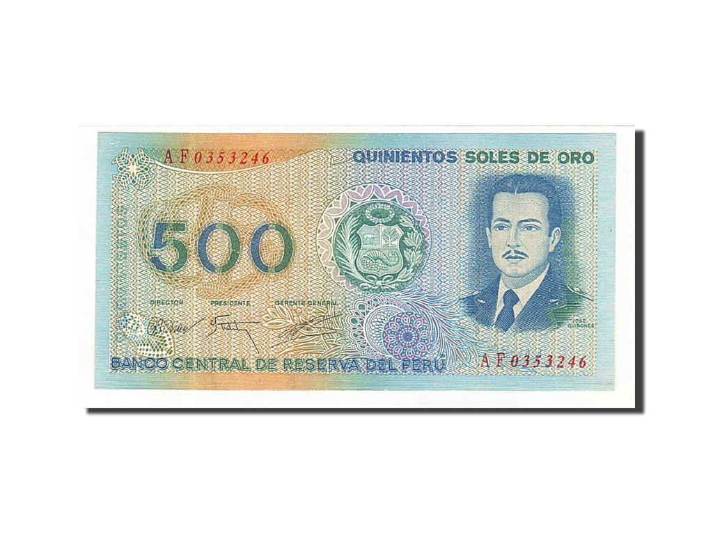 Peru, 500 Soles De Oro, 1976-1977, KM:115, 1976-07-22, AU(55-58)