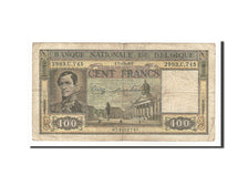 Banconote, Belgio, 100 Francs, 1944-1945, KM:126, 1946-06-19, MB