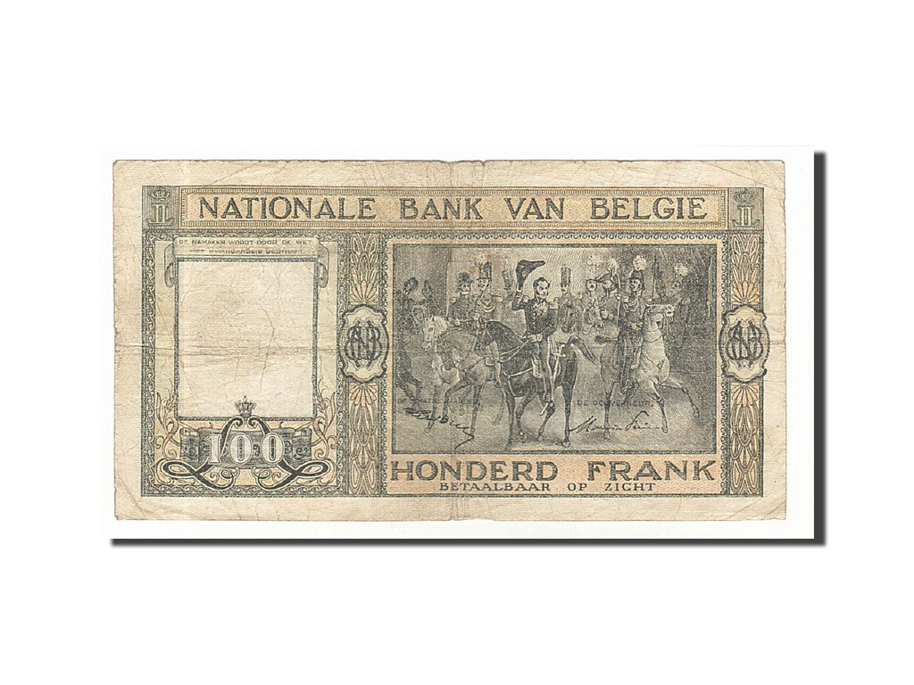 Billet, Belgique, 100 Francs, 1944-1945, 1948-08-19, KM:126, TB