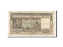 Billete, 100 Francs, 1944-1945, Bélgica, KM:126, 1948-08-21, BC