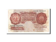 Great Britain, 10 Shillings, 1948, KM:368b, Undated (1949-1955), VF(20-25)
