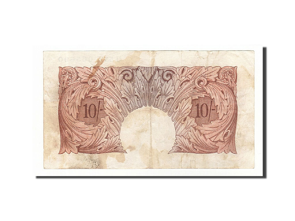 Great Britain, 10 Shillings, 1948, KM:368b, Undated (1949-1955), VF(20-25)