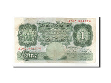 Great Britain, 1 Pound, 1948-1960, KM:369b, Undated (1949-1955), VF(30-35)