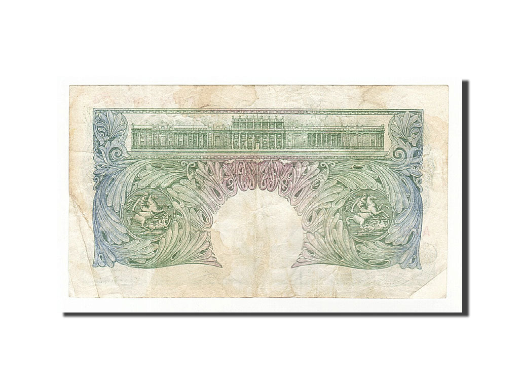 Great Britain, 1 Pound, 1948-1960, KM:369b, Undated (1949-1955), VF(30-35)
