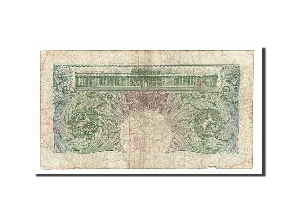 Great Britain, 1 Pound, 1948-1960, KM:369b, Undated (1949-1955), VF(20-25)