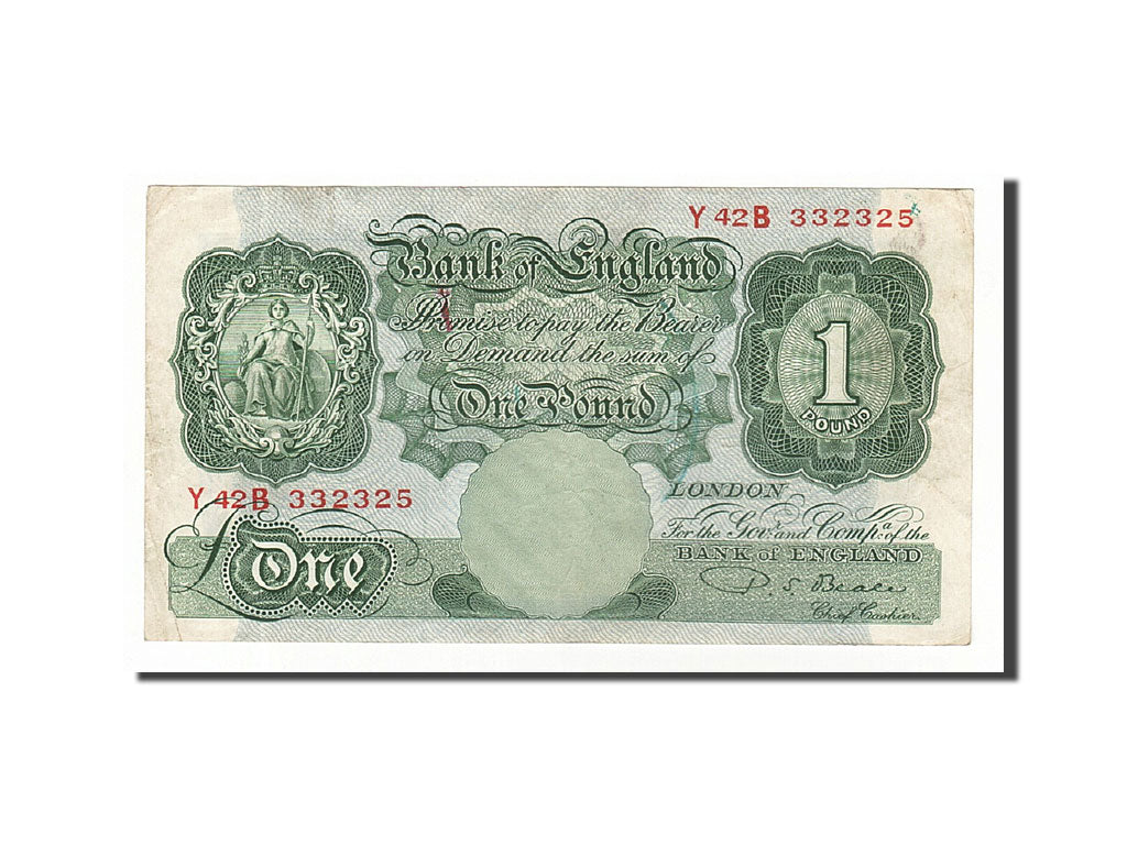 Banknote, Great Britain, 1 Pound, 1948-1960, Undated (1949-1955), KM:369b