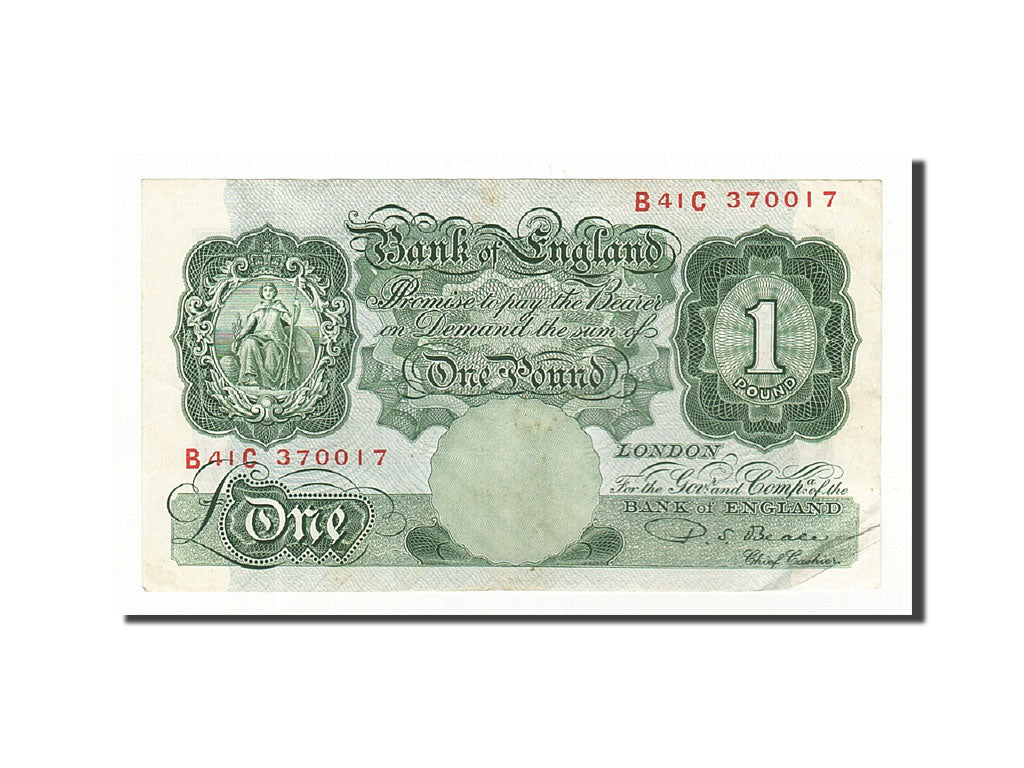 Banknote, Great Britain, 1 Pound, 1948-1960, Undated (1949-1955), KM:369b
