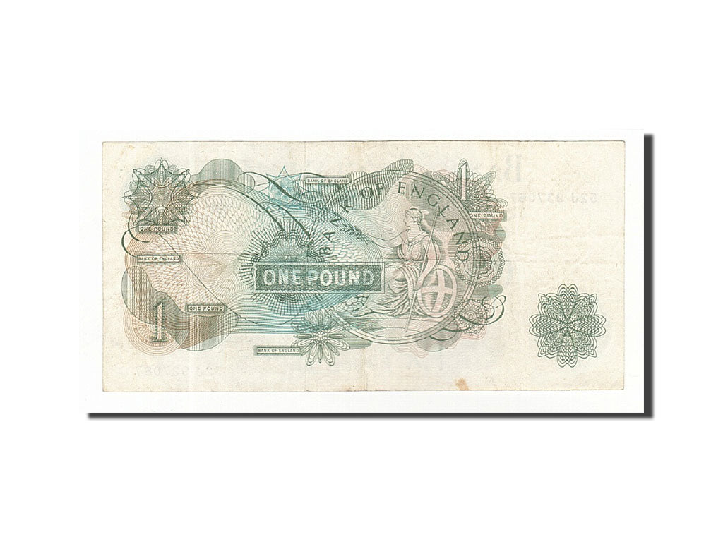 Great Britain, 1 Pound, 1960-1978, KM:374a, Undated (1960-1961), EF(40-45)
