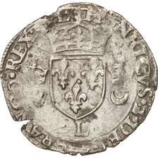 France, Douzain aux croissants, 1549, Bayonne, VF(20-25), Billon, Sombart:4380